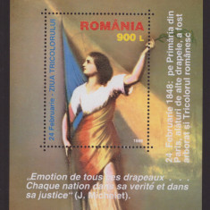 RO-0081-ROMANIA 1998-Lp 1448-ZIUA TRICOLORULUI,colita nr 308,MNH