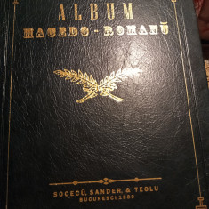 ALBUM MACEDO-ROMANU- V. A. URECHIA, EDITIE PRINCEPS 1880, LEGATURA BIBLIOFILA