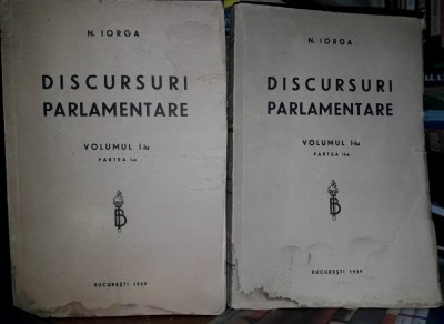 Nicolae Iorga-Discursuri parlamentare-1939 foto
