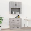 VidaXL Dulap de perete, gri sonoma,80x33x80 cm, lemn prelucrat 816590