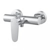 Baterie cada/dus GoodHome Cavally, monocomanda, cartus ceramic 35mm, alama, argintiu, design modern