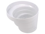 Accesorii: reducţie rotundă albă ABS 100x150mm