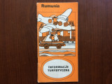 romania informatii turistice brosura turism in limba poloneza publiturism 1983
