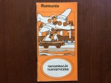 Romania informatii turistice brosura turism in limba poloneza publiturism 1983, Alta editura