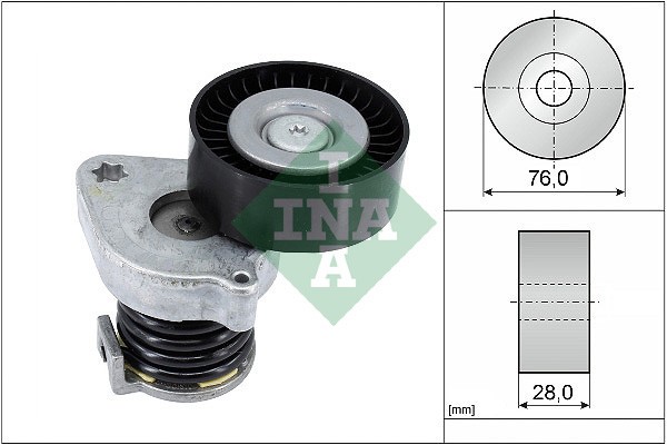 INA 534 0370 10 Intinzator curea, curea distributie
