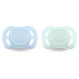 Philips Avent Ultrastart SCF075/02 0-2 m suzetă Green/Blue 2 buc
