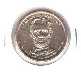 Moneda SUA 1 dollar/dolar 2010 D Abraham Lincoln, stare foarte buna, cu luciu