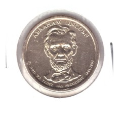 Moneda SUA 1 dollar/dolar 2010 D Abraham Lincoln, stare foarte buna, cu luciu