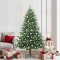 vidaXL Brad de Crăciun artificial pre-luminat cu set de bile Verde 3395360