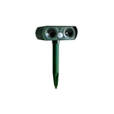 Aparat solar impotriva daunatorilor, cu ultrasunete, pentru gradina, cu tarus, buton on/off, verde