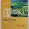 TEZA CU SUBIECT UNIC - GEOGRAFIE , CLASA A - VIII -A , SEMESTRUL I de LUMINITA - MARIETA MARIN , 2008