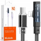 Mcdododo Usb-C De Mare Viteză Pentru Iphone 36W 1.8M Cablu Unghiular Negru