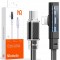 Mcdododo Usb-C De Mare Viteză Pentru Iphone 36W 1.8M Cablu Unghiular Negru