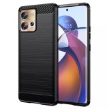 Husa Motorola Edge 30 Fusion Asteroid GSM Carbon Silicone, negru