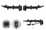 Set lampi semnalizare oglinda Audi R8 (42) 01.2007-2015, Tt (8j) 05.2006-09.2014, fata, stanga+dreapta, indicator dinamic; LED; fumuriu; Tuning;