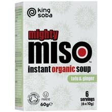 Supa Miso Instant cu Tofu si Ghimbir Bio 60gr King Cod: KS3009 foto