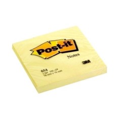 Notite adezive Post-it&reg;, Galben Canary yellow, 76 mm x 76 mm, 100 file/bucata, 100% PEFC