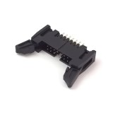 Conector IDC 16P tata PCB THT cu ejector