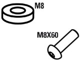 Set suruburi pentru clemele barelor transversale Menabo Omega / Delta