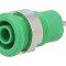 Soclu Banană Verde 4mm 24A 1kV
