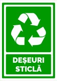 Semn pentru deseuri sticla