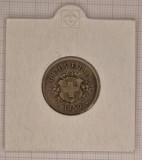 Switzerland Elvetia 20 Rappern 1850, KM#7, Billon, Europa