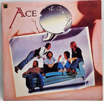 Ace &amp;lrm;&amp;ndash; No Strings NM / VG+ vinil LP disc Anchor SUA 1977 rock foto