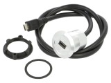 Adaptor USB 2.0 pentru montare pe panou