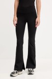 Dkny colanți culoarea negru, uni, DP5P3387