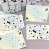 Mini felicitare tematica cu pisici , 2 fete, design jucaus