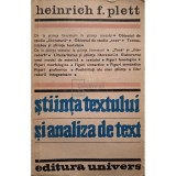 Heinrich F. Plett - Stiinta textului si analiza de text (Editia: 1983)