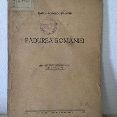 Marin Popescu-Spineni - Padurea Romaniei. Extras din revista Geografica Romana Anul I fASC ii 1938