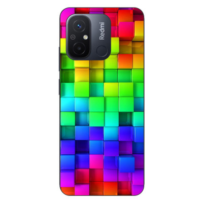 Husa compatibila cu Xiaomi Redmi 12C Silicon Gel Tpu Model Colorful Cubes foto