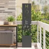 VidaXL Ecran de intimitate pentru grădină Traforaj Negru 32 x 140 cm 876420