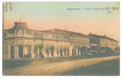 5000 - CAREI, Satu-Mare, Market, Romania - old postcard - used - 1915 foto