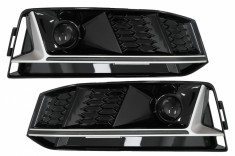 Grile Laterale Audi A4 B9 S-Line Sedan Avant (2016-2018) RS4 Design Silver Edition Performance AutoTuning