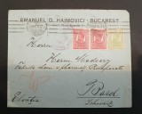 ROMANIA,1916,, plic circulat Elvetia,--stampilate