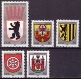 Germania DDR 1983 - Steme 5v.neuzat,perfecta stare(z)