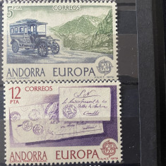 PC474 - Andorra spaniola 1979 Europa CEPT/ Telecomunicatii , serie MNH, 2v