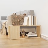 Comoda TV vidaXL Stejar Sonoma 80x24x32cm PAL Maro - Mobila Living, Suport TV, Dulap TV