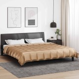 vidaXL Pilotă de vară Auriu 200 x 220 cm Satin și Microfibra 42025772