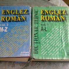 DICTIONAR TEHNIC ENGLEZ ROMAN 2 VOLUME