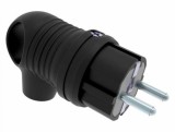 Conector cu inel Schuko tata 16A/250V IP44, ELPL-SH/RB-BK114022021-BMS, Oem