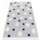 Covor YOYO GD75 gri / alb - Stele, cercuri pentru copii, structural, senzorial Franjuri, 200x290 cm