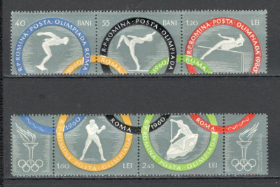 Romania.1960 Olimpiada de vara ROMA dantelate YR.247 foto