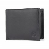 Cumpara ieftin Set cadou pentru barbati, Portofel + Curea, piele naturala, model elegant, Negru, SET15