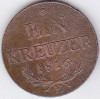 1. Transilvania Alba Iulia,Austria,Ungaria 1 creitar,kreuzer,krajczar 1816 E RAR, Cupru (arama)
