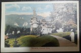Carte postala, Sinaia, Castelul Peles, 1920