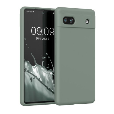 Husa Kwmobile pentru Google Pixel 6a, Verde, Silicon, KWM000015FZ052C foto