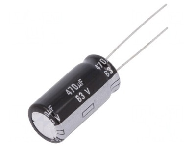 Condensator Electrolitic THT 470uF 63V 12.5x25mm foto